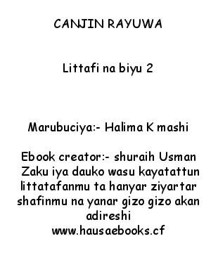 hausaebooks:- CANJIN RAYUWA littafi na biyu 2